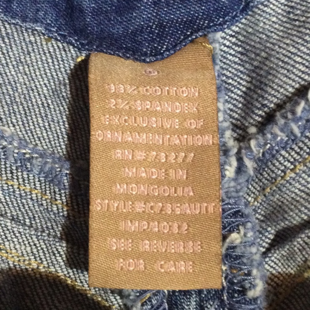 Candies Blue Denim Pencil Skirt with Flair - Picture 6 of 13